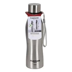 THERMOSPORT Thermosfles van staal, 1000 ml, uniseks, voor volwassenen, zilverkleurig (zilver), eenheidsmaat