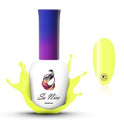 So Nice gellack UV LED, Fluo Pluo, neongul, 8 ml