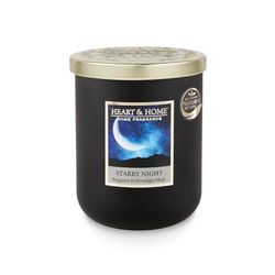 Heart & Home Scented Candle Small Jar 110g-30h Starry Night (Bergamot, Lavandin, Geranium, Petit Grain) – Heart & Home, Blue