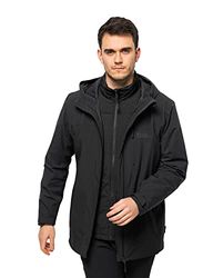 Jack Wolfskin Feldberg 3-in-1 jas, zwart, L