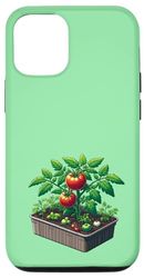 Carcasa para iPhone 15 Pro Planta de tomate en maceta de tomate