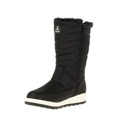 Kamik Chrissyzip sneeuwlaarzen voor dames, zwart zwart zwart zwart, 41 EU