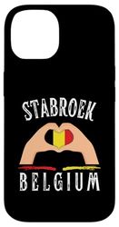Belgium Flag Heart Stabroek City Case for iPhone 14