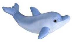 Wild Republic Living Ocean Grote mini-knuffeldier, walvisknuffeldier, slaapdier voor baby's, gastgeschenk voor de volgende babyshower, vulling en stof van gerecyclede waterflessen, 30 cm