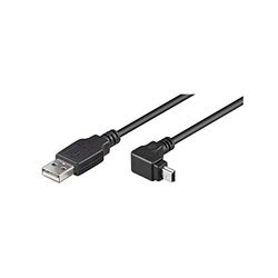 Goobay 1.8m USB Cable - Cable USB (1,8 m, USB A, Mini-USB B, Macho/Macho, 480 Mbit/s, Negro)