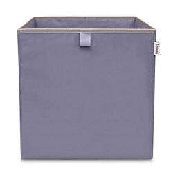 LIFENEY Boîte de rangement unie gris foncé I Boîte à jouets adaptée aux étagères cubes I Boîte de rangement pour chambre d'enfant I Panier de rangement comme accessoire pour votre maison | 33 x 33 x