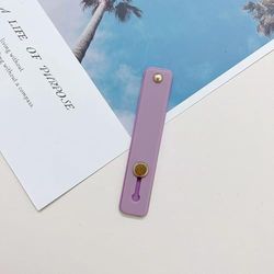 Anybase Support de Prise en Main pour téléphone Portable, Bande de préhension rétractable, Compatible avec la Plupart des Smartphones, Violet