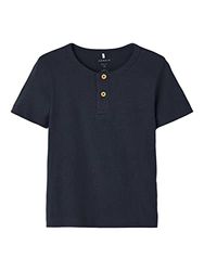 NAME IT Nmmkab Ss Top Noos T-shirt voor jongens, Dark Sapphire, 116 cm