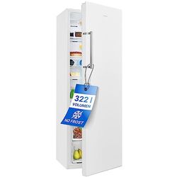Bomann, Réfrigérateur colonne, 60 cm de large, 322 litres, NoFrost, MultiAirflow, Fonction de refroidissement rapide, Fonction économie d'énergie, VS7345, Blanc