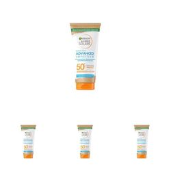 Garnier Ambre Solaire Advanced Sensitive Adulti Ceramide Protect Latte Protettivo SPF50+, 175 ml (Confezione da 4)