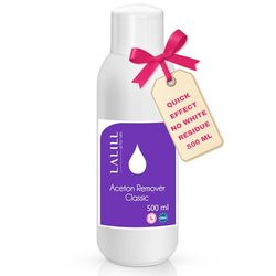 LALILL Dissolvant pour vernis à ongles à l'acétone 500 ml - Acétone pure ongle semi permanent, hybrides, gel UV, capsules et colle pour ongles - Dissolvant vernis semi permanent