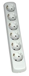 as - Schwabe Extensão de tomadas de 6 vias - tomadas giratórias 45° - tomada múltipla sem cabo - tomada múltipla aparafusada - IP20 tomada múltipla para interiores - branco I 11711