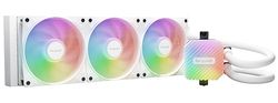 be quiet! Light Loop 360 mm White système de refroidissement liquide poursystèmes fortement overclockés, waterblock avec un élégant éclairage ARGB, 3ventilateurs Light Wings LX PWM high-speed