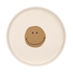 LÄSSIG Barntallrik utan melamin, BPA-fri, för diskmaskin och mikrovågsugn/platta Happy Rascals Smile