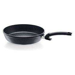 Fissler Adamant Comfort 159-105-26-100/0 Sartén de aluminio sellada, diámetro de 26 cm, con revestimiento, antiadherente, resistente a los arañazos, para todo tipo de placas, inducción, color negro