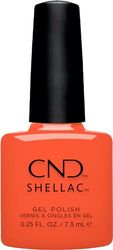 CND Shellac Ig-Night-Ed Vernis semi-transparent pour Jelly Effect N° 471 Orange Vernis à ongles UV original Collection Gleam & Glow