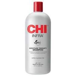 CHI Infra Shampoo, Gently Cleanses Scalp & Hair, Hydrating & Nourishing For All Hair Types, Designed for Heat Damaged Hair, sulphate, Paraben, & Cruelty-Free, 900 mL