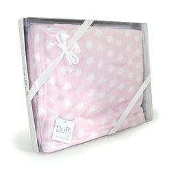 Duffi Baby 0675-06 Couverture en corail Motif étoiles 110 x 140 cm