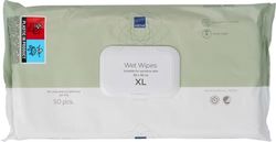 ABENA Wet Wipes For Adults | Pack of 50 Cleansing Wipes For Health & Personal Care | Adult Wipes Measuring 30x30cm | Wet Wipes That Can Be Used As Body Wipes For Adults No Shower