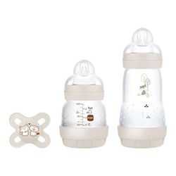 MAM, Set de Recién Nacido, Set Regalo. Incluye: 1 Biberón Anticólico de 130ml, 1 Biberón Anticólico de 260ml, 1 Chupete Original Start, a partir de 0 meses, Neutro