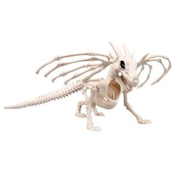 Boland 72405 - Scheletro drago, misura 37 cm, bocca mobile, drago, drago, finta plastica, decorazione per Halloween, carnevale o festa a tema
