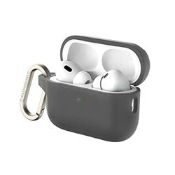 RHINOSHIELD coque avec mousqueton compatible avec Apple [ AirPods Pro 2 ] | Protection de qualité militaire contre les chocs, résistante aux rayures, chargement sans fil - [Noir Classic, Standard Set]