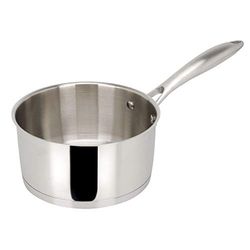 Sitram 711606 - Casseruola Charleston in acciaio inox di qualità professionale, Ø 20 cm, tutti i fuochi, tra cui induzione, argento