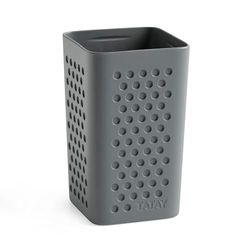 TATAY Bohol Toothbrush Holder, Anthracite Grey, 6,5 x 6,5 x 11 cm