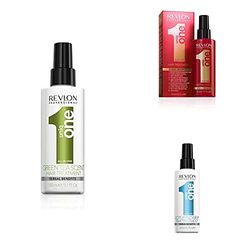 Revlon Uniq One - All In One + All In One Hair Treatment - Trattamento Capelli Senza Risciacquo + All in One Lotus Hair Treatment Spray senza Risciacquo Trattamento Capelli Profumo Fiori di Loto