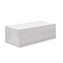 Saten Ręcznik papierowy do rąk, pasta Virgin, składany w kształcie litery V, 21 x 21, laminowany, 2-warstwowy, biały, 15 opakowań po 266 sztuk