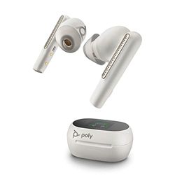 Poly Voyager Free 60+ True trådlösa hörlurar - brusreducerande mikrofoner för tydliga samtal - Active Noise Cancelling (ANC) - smart laddningsfodral med touchkontroller