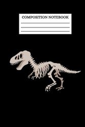 Dinosaur Notebook: T-Rex Composition Notebook, Gift For Students and Teachers, Green T-Rex