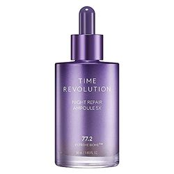 MISSHA - Time Revolution Night Repair Ampoule 5X | Revitalise la Peau Nocturne | Combat les Signes du Vieillissement | Améliore Texture et Élasticité, Naturel, 50 ml