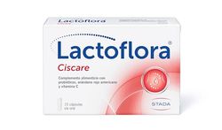LACTOFLORA Probiótico Ciscare con Arándano Rojo Americano, 15 Cápsulas