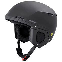 HEAD Casque de Ski et Snowboard Compact Skihelm Unisexe-Adulte, Noir, XS/S