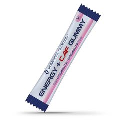Scientiffic nutrition - Energy Gummy, Gominolas Energéticas, Gran Aporte de Hidratos de Carbona para Aumentar tu Energía, Con Cafeína - Sabor Marshmallow.
