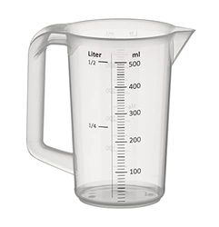 APS pichet gradué Ø 9,5 cm, H: 14 cm, 0,5 Liter Polypropylen