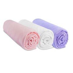 Prześcieradło z gumką 32 x 72 cm do szopy (zestaw 3) | 100% bawełna, kompatybilne z owalnym materacem do gondoli, wózka, szopy | Rozciągliwe | Marka Easy Dort | Oeko Tex | Wyprodukowano w Europie