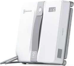 ECOVACS WINBOT MINI Robot Lavavetri, Design Compatto, Doppi Ugelli con Spruzzo Ultrasonico, Sistema di Protezione a 9 Fasi, Pianificazione Intelligente del Percorso, 3 Modalità di Pulizia