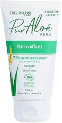 Ciel d'Azur Labs - Gel Coiffant - 73% Aloé Vera Bio & Équitable - Fixation Forte, Hydrate et Structure - Certifié Cosmos Organic - 99% d'Origine Naturelle - Tube 150 ml