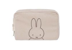 Jollein Sac à Langer en Tissu éponge - Miffy, Nougat - Trousse à Couches - Trousse de Maquillage - Organiseur - Beige