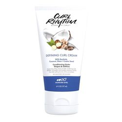 Curl Rhythm Defining Curl Cream Hair Moisturizer for Curly Hair - Curl Styling Cream for Frizz Control, Bounce, and Shine - Solfato Free - 117 ml