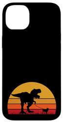 T-Rex Walking Chihuahua - Trex Dinosaur Short Haired Funny Case for iPhone 14 Plus