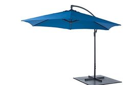 Noname 39748 Parasol à Déport de Mat Bleu 3 m