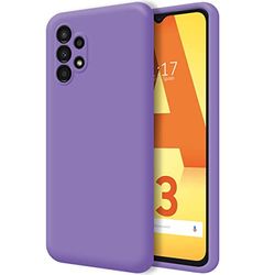 Ultra mjukt flytande silikonfodral för Samsung Galaxy A13 4G lila färg