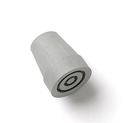 Merriway BH05153 wytrzymała gumowa rama do chodzenia kuli tulejki szare 22 mm, zestaw 2 szt.