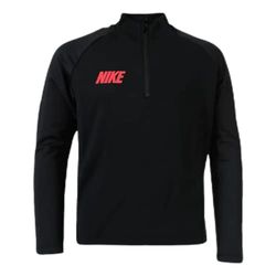 Nike Kids B NK DRY SQD DRIL TOP 19 Long Sleeved T-shirt - Black/Ember Glow, X-Small