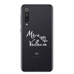 Zokko Beschermhoes voor Xiaomi Mi 9, met nachtlampje, zacht, transparant, witte inkt.