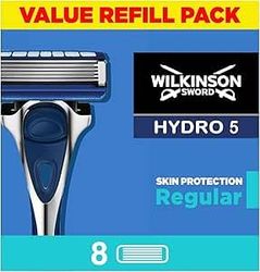 Wilkinson Sword Hydro 5 Skin Protection - Confezione con 8 lame di ricambio - Confezione adatta alla buca da lettere