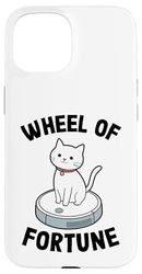 Wheel Of Fortune Cat Joke Robot Vacuum Cleaner Cat Case for iPhone 15